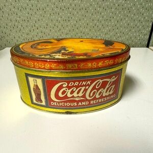 Coca Cola thin metal container from 1993